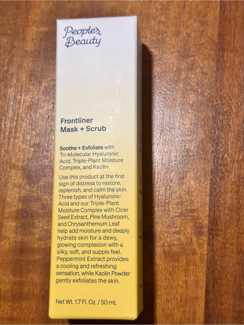 People's Beauty Frontliner Mask + Scrub - Yellow Gradient Box